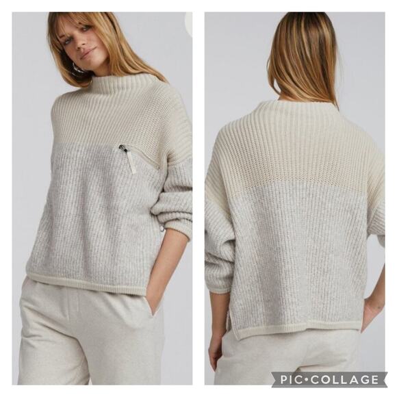 Varley Sweaters - Varley Darwell Pullover Sweater True Knit Mirage Size Small